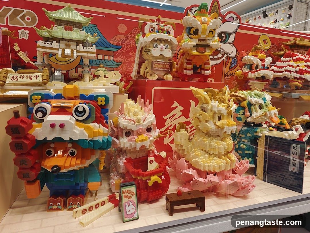 Lego-themed display at a store