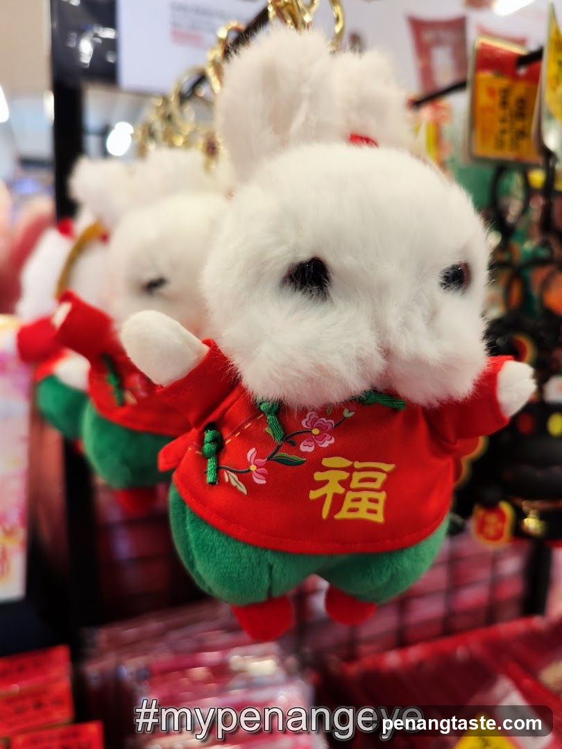 Red and Green Rabbit Keychains