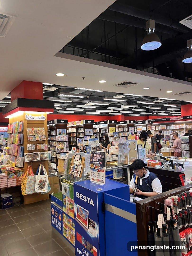 Interior of bookstore