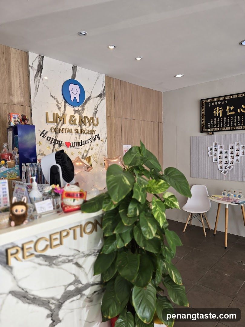 Lim & Nyu Dental Surgery Reception Area