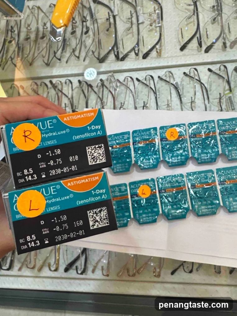 Contact Lens Packages in Store