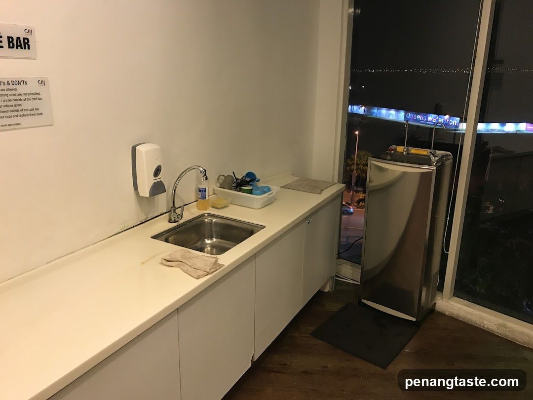 Cafeteria Sink Area with View