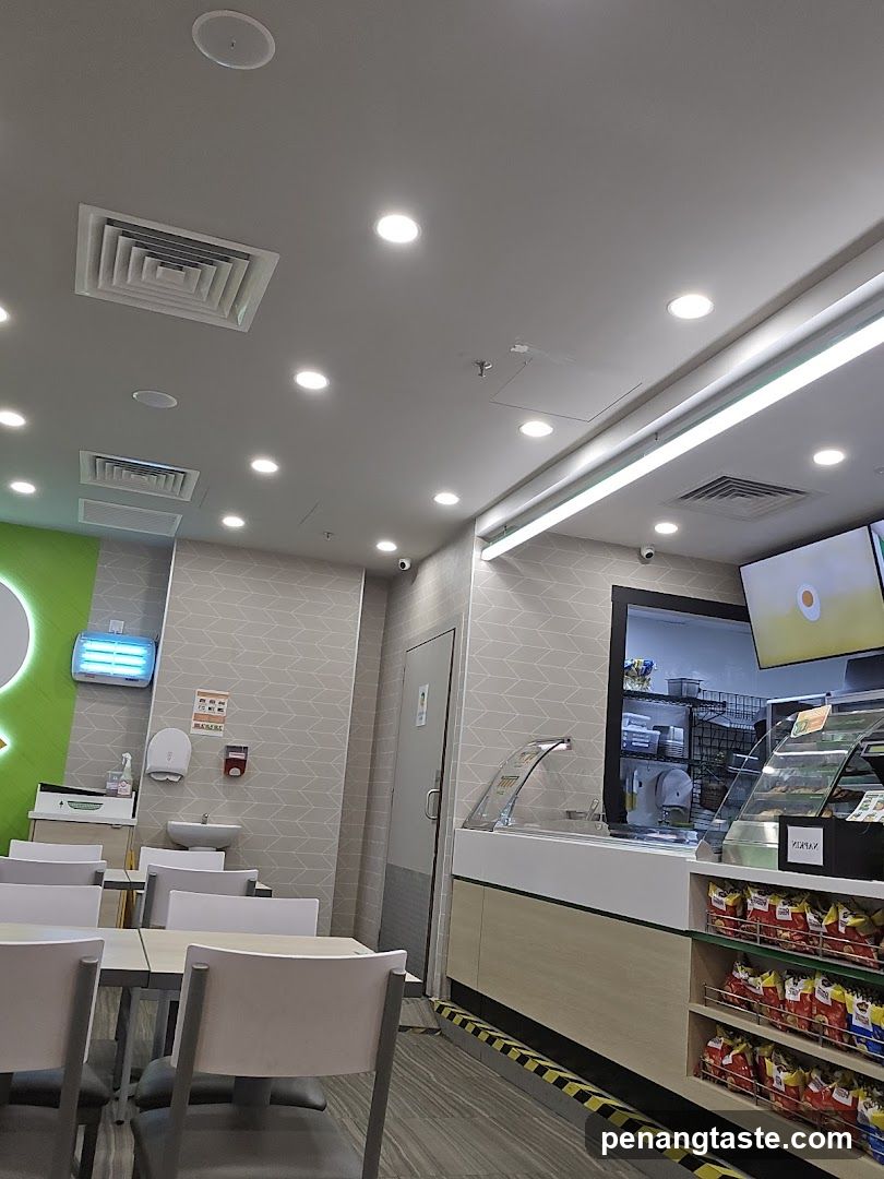 Interior of a food service establishment