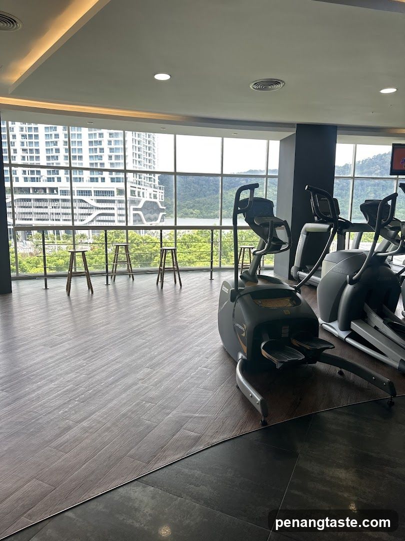Gym Interior with View