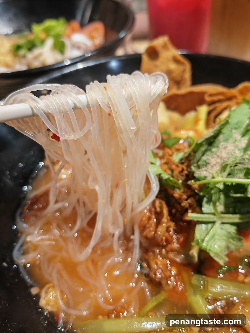Noodle Dish with Glass Noodles and Toppings
