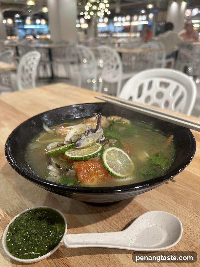 Clam Soup with Lime and Green Sauce