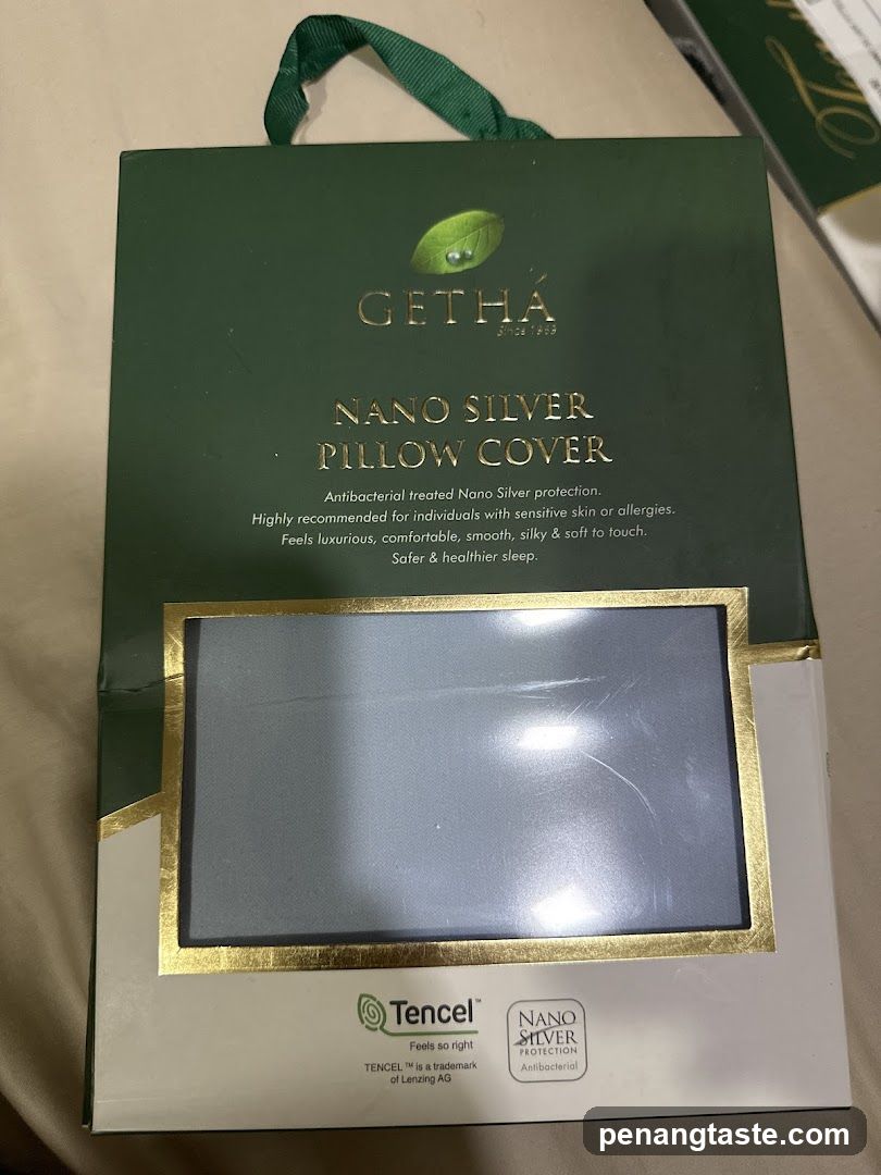 Getha Nano Silver Pillow Cover Packaging