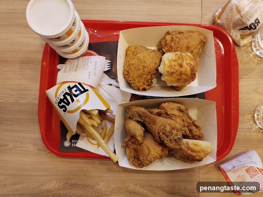 Food Order at Texas Chicken Restaurant