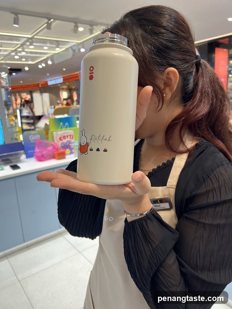 Staff holding product inside store