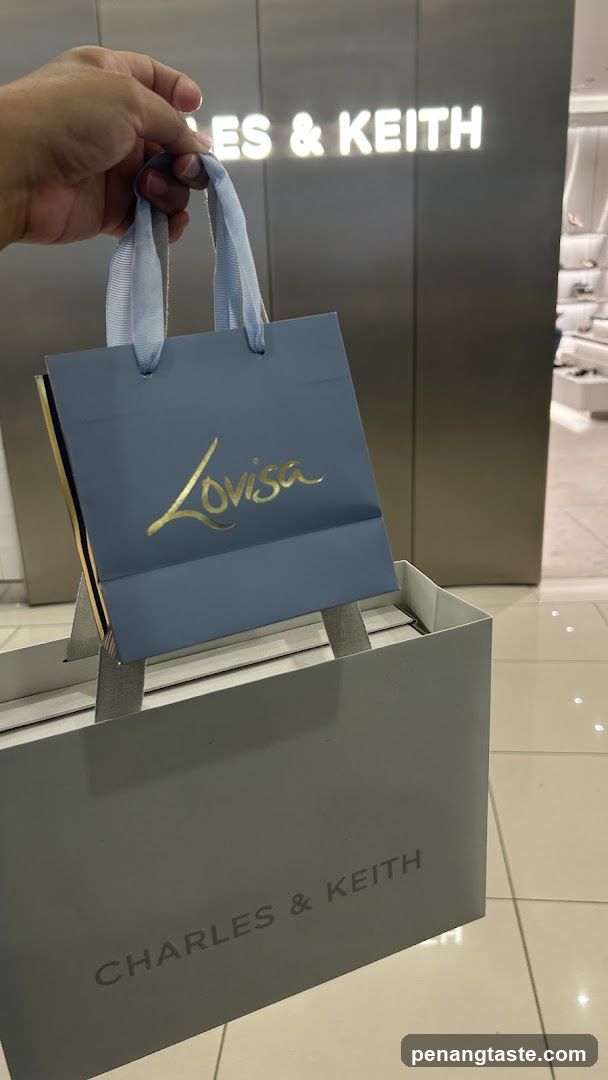 Shopping bags at Charles & Keith store