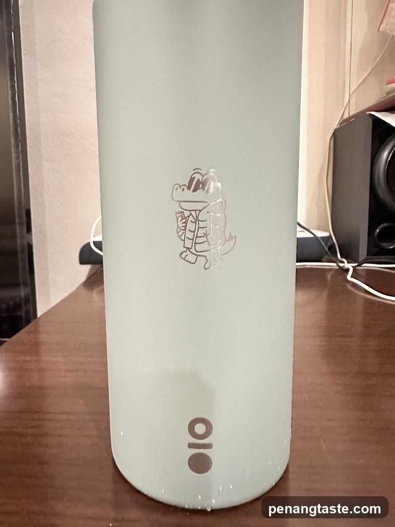 Water bottle with logo