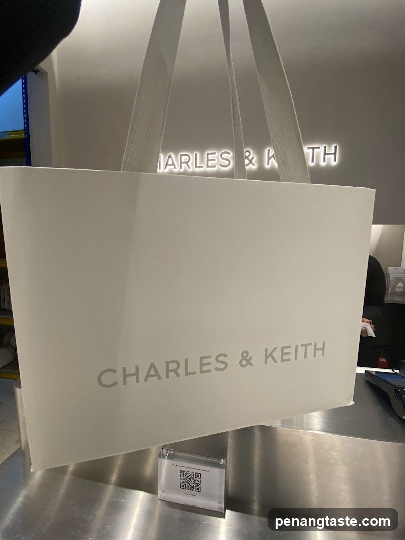 Charles & Keith shopping bag
