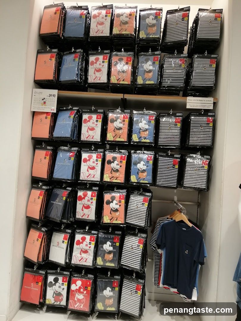 Mickey Mouse apparel display