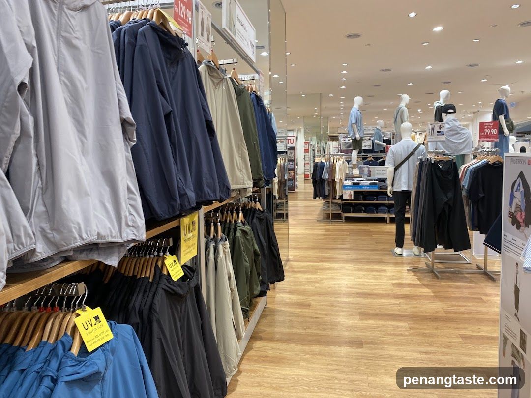 Interior of clothing store