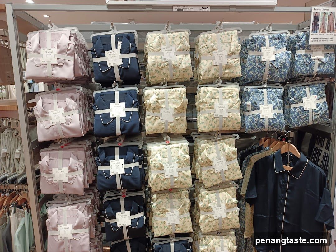 Pajamas Display in Retail Store