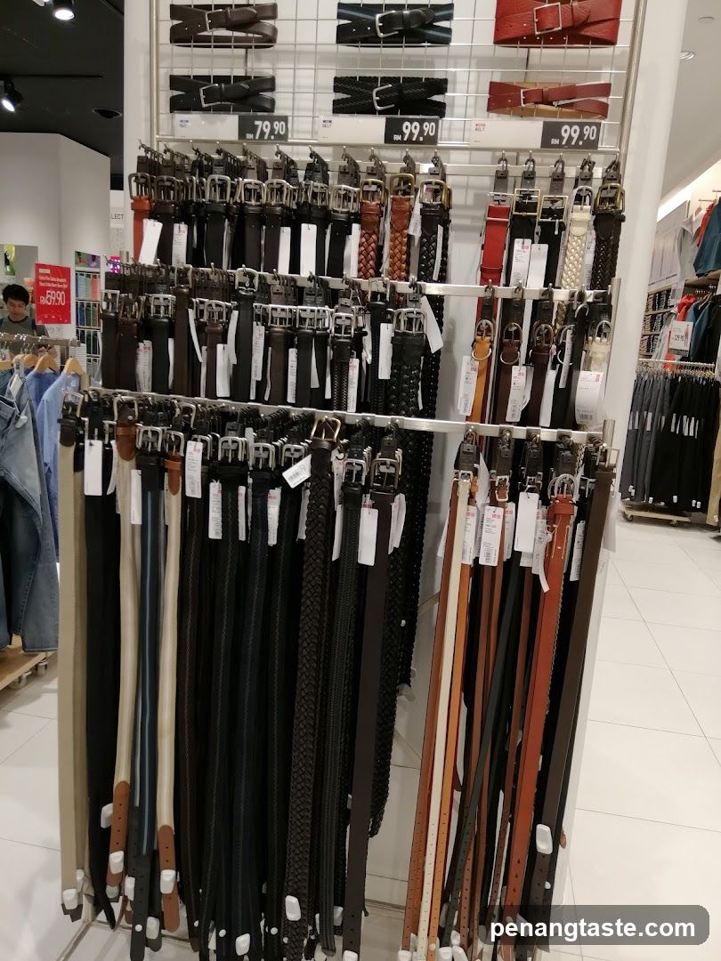 Belt Display in Retail Store