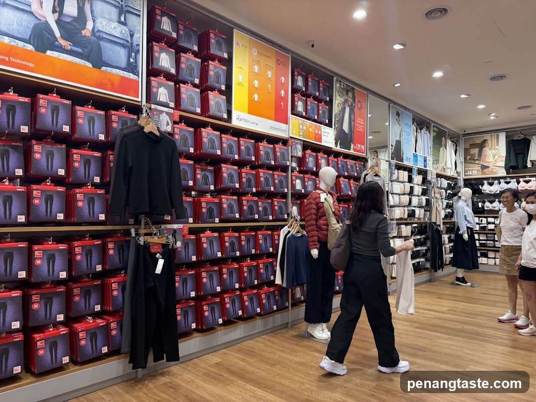 Interior of clothing store