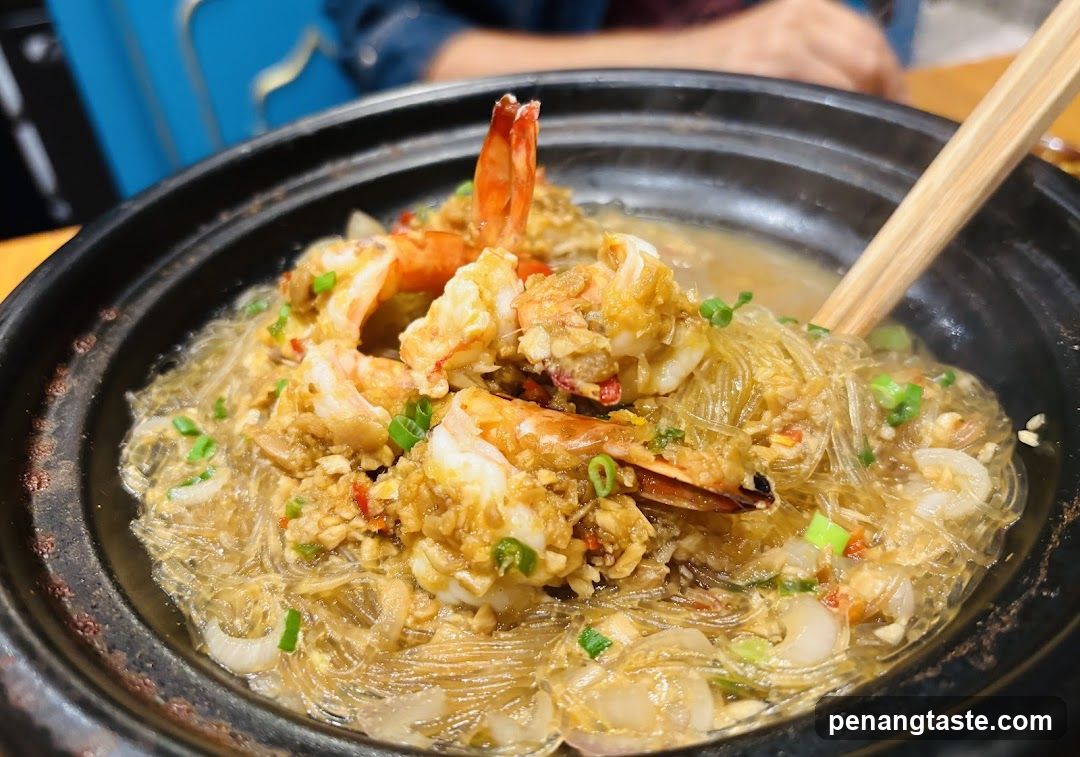 Shrimp and Glass Noodle Dish