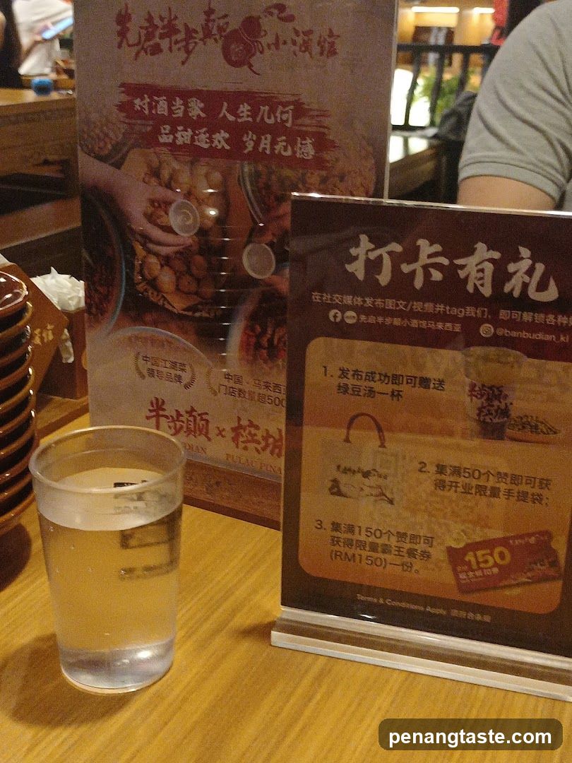 Promotional Display with Food and Drink