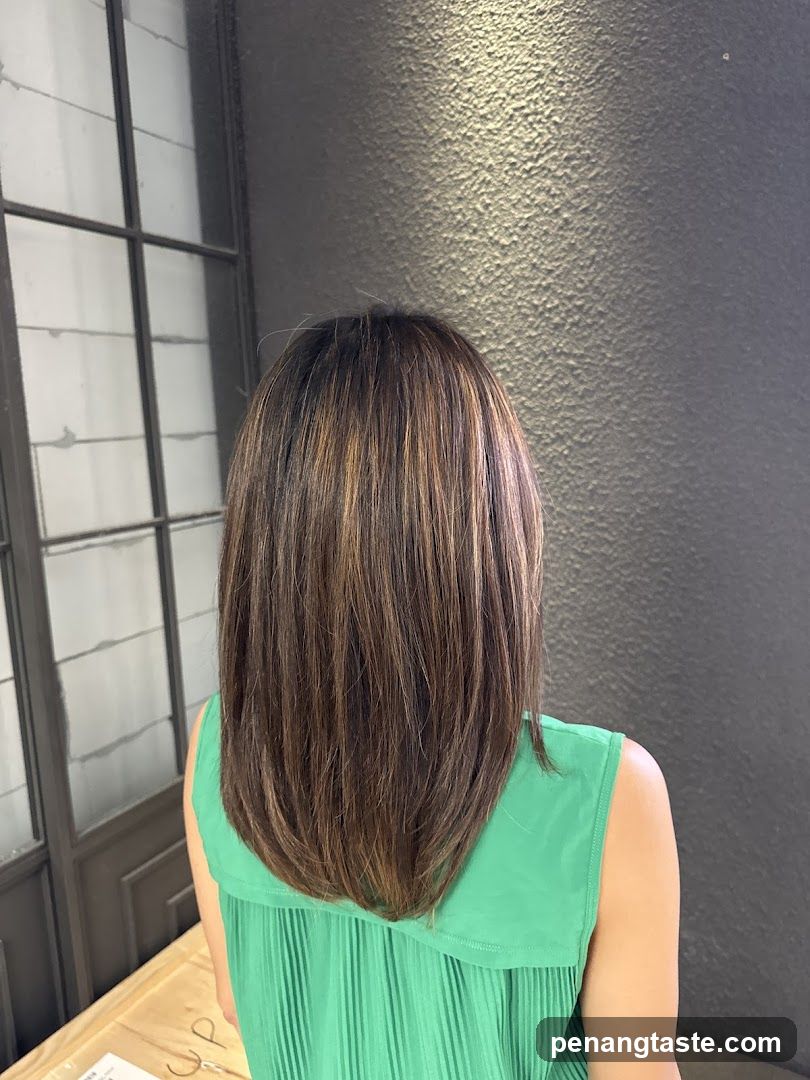 Woman with highlighted hair