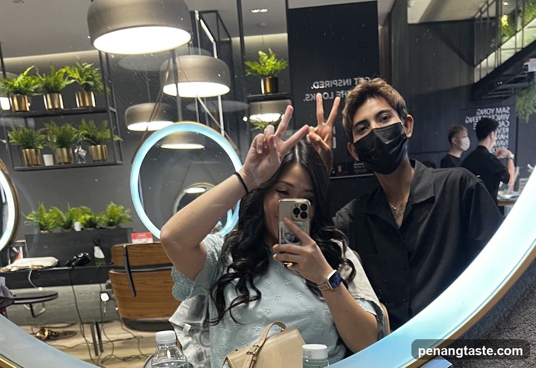 Salon Interior with Customers