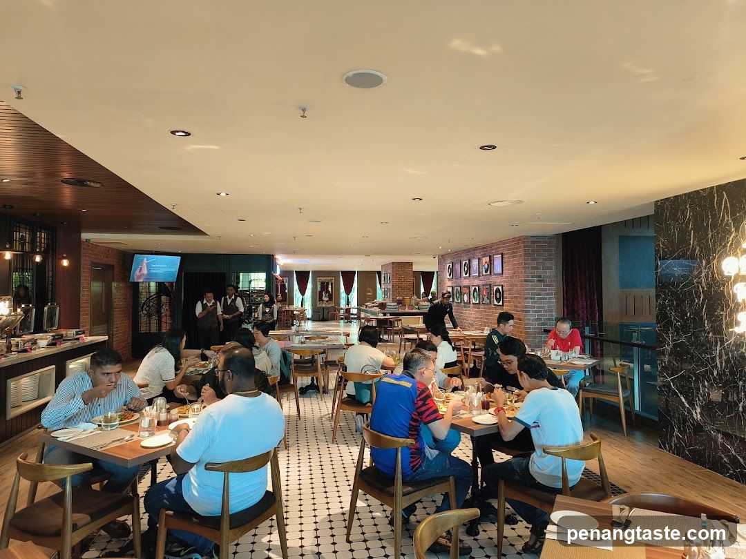 Restaurant Interior with Diners