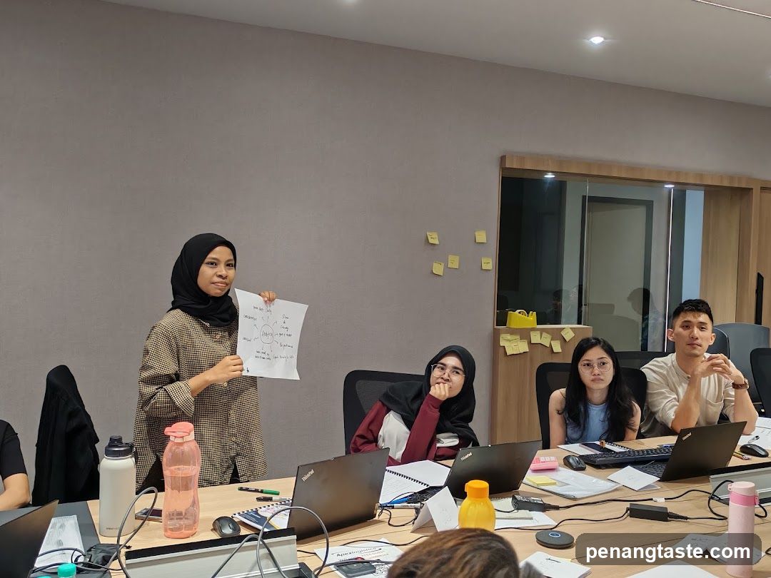 Presentation in a meeting room