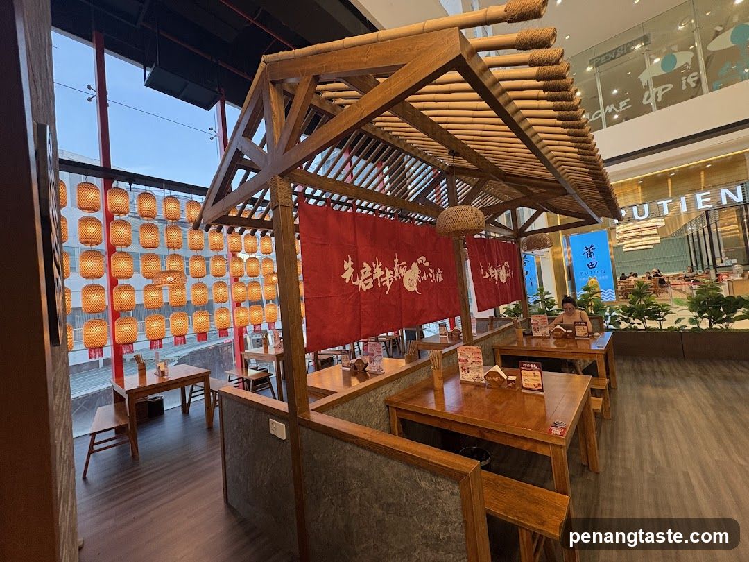 Restaurant Interior with Lanterns