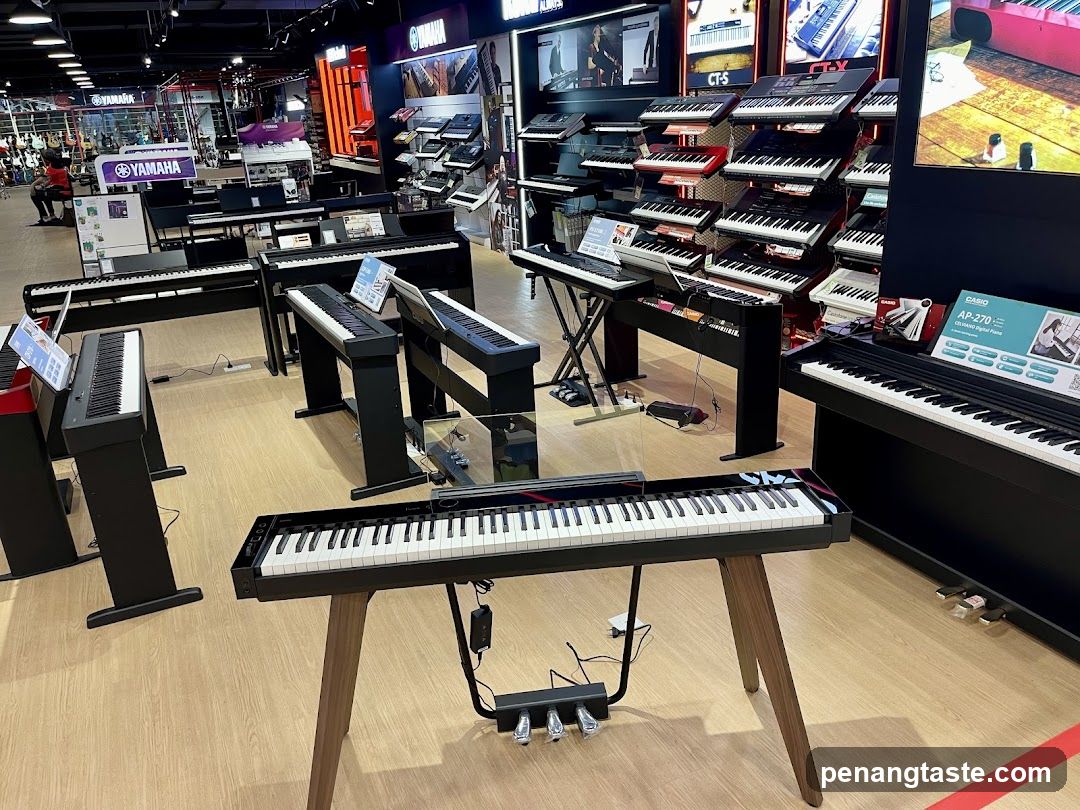 Digital Pianos on Display