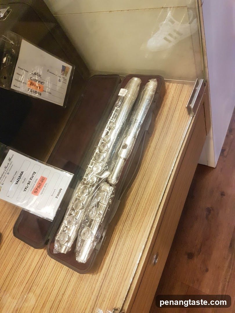 Flutes in a Display Case