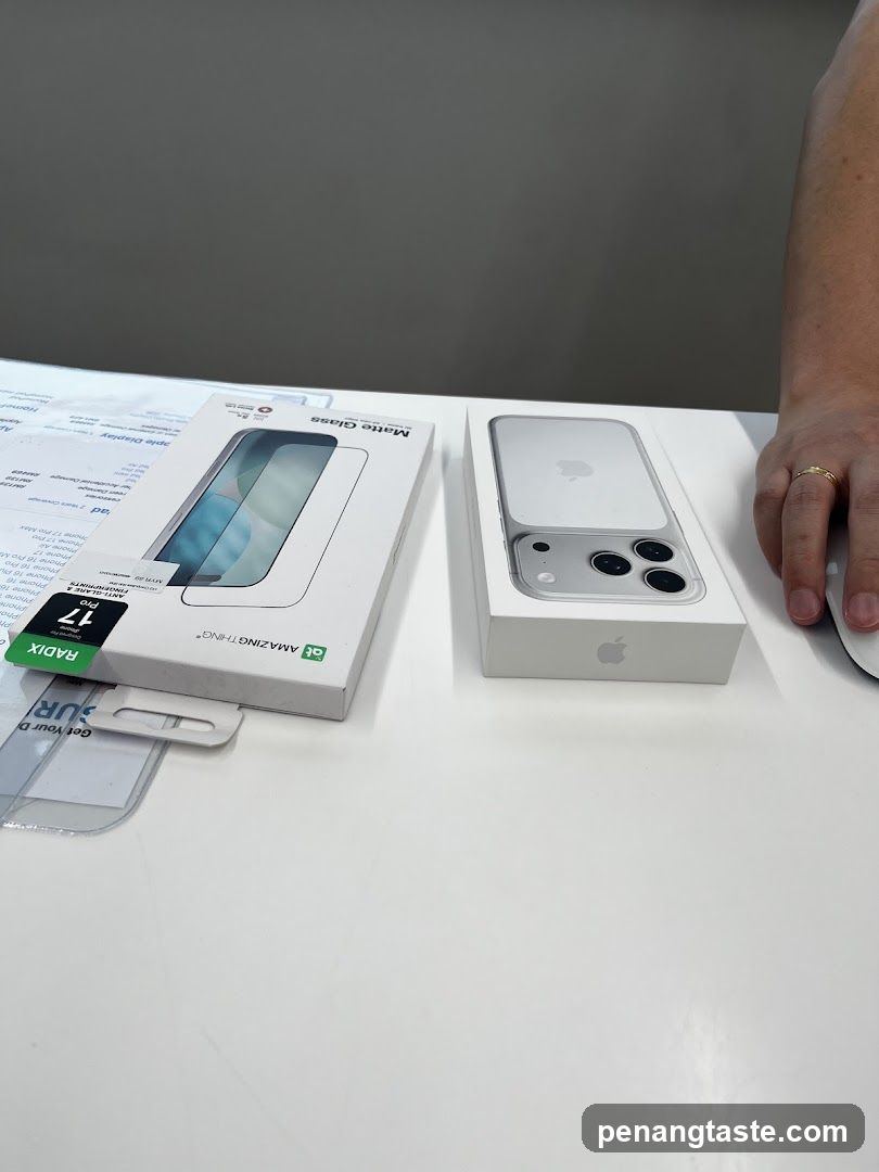 iPhone and Screen Protector