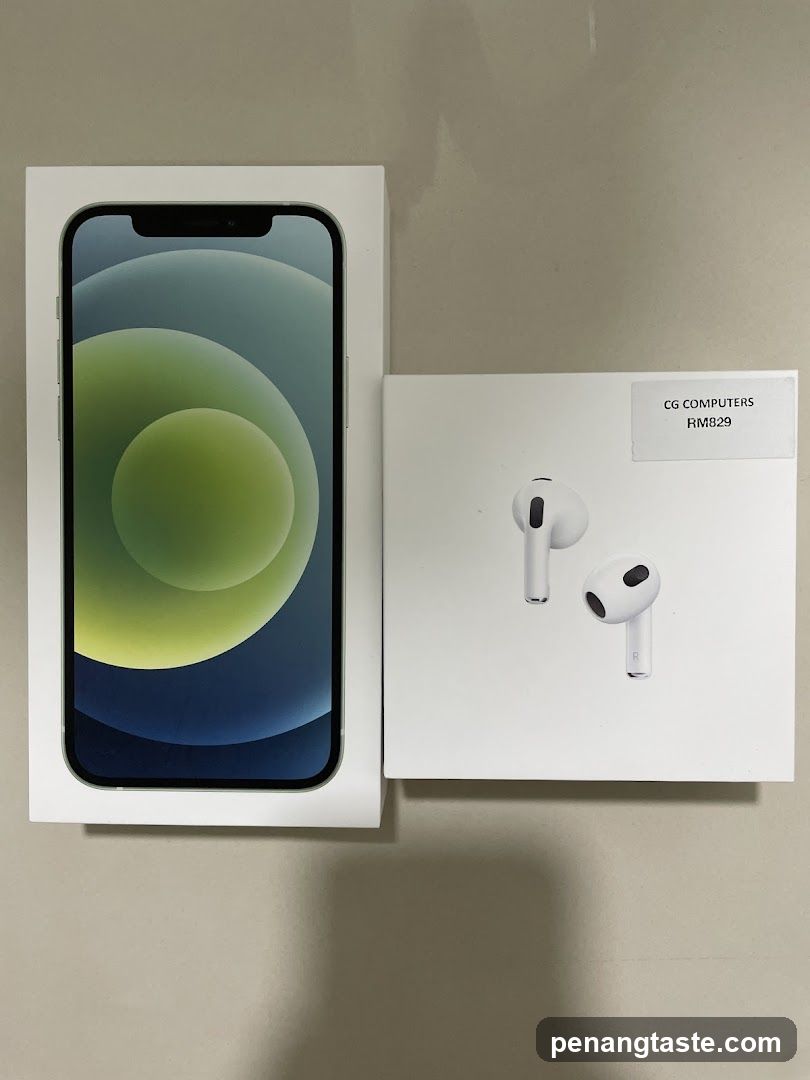 Apple iPhone and AirPods