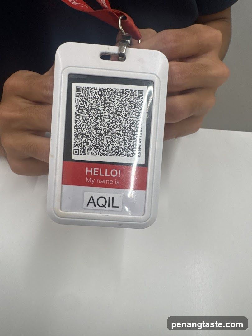 Name Tag with QR Code