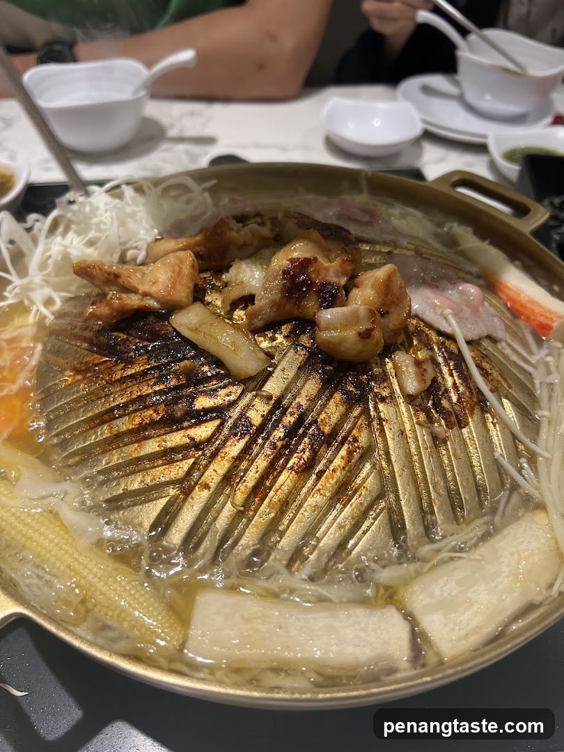 Grill Pan with Food