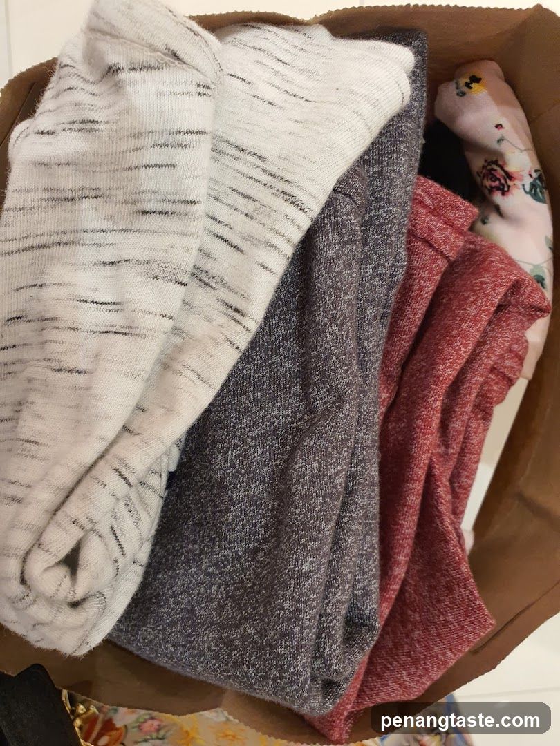 Folded Clothes in a Bag