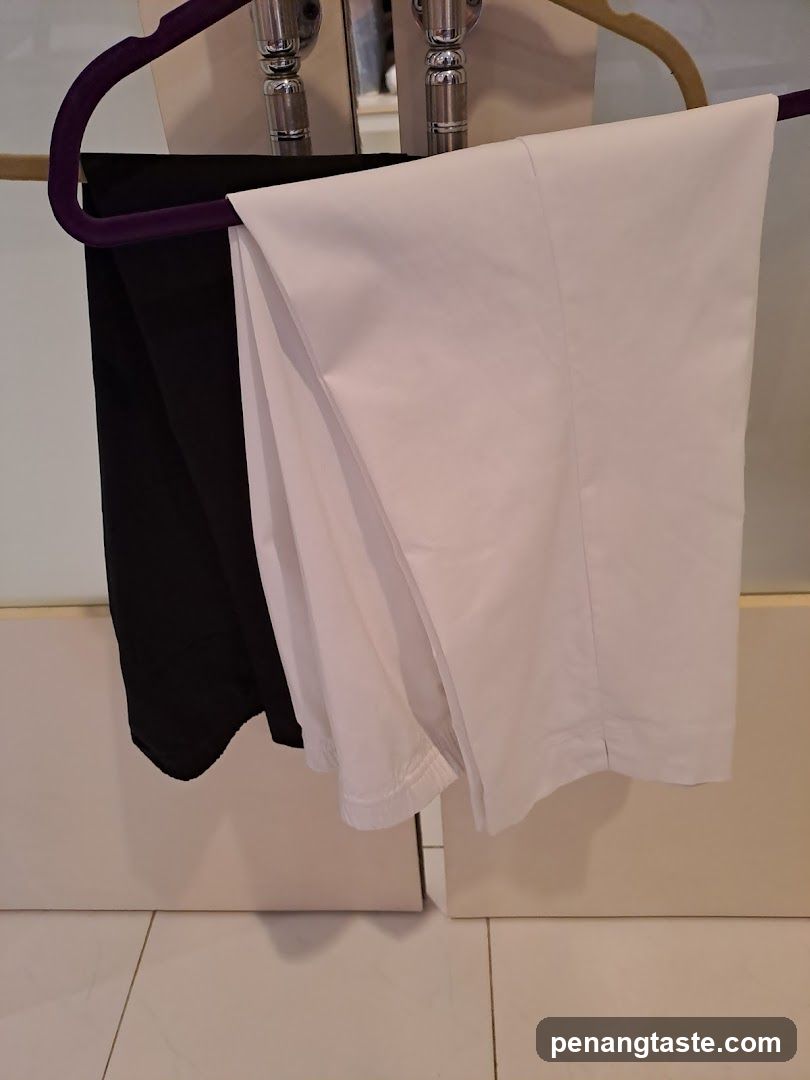 Black and White Trousers