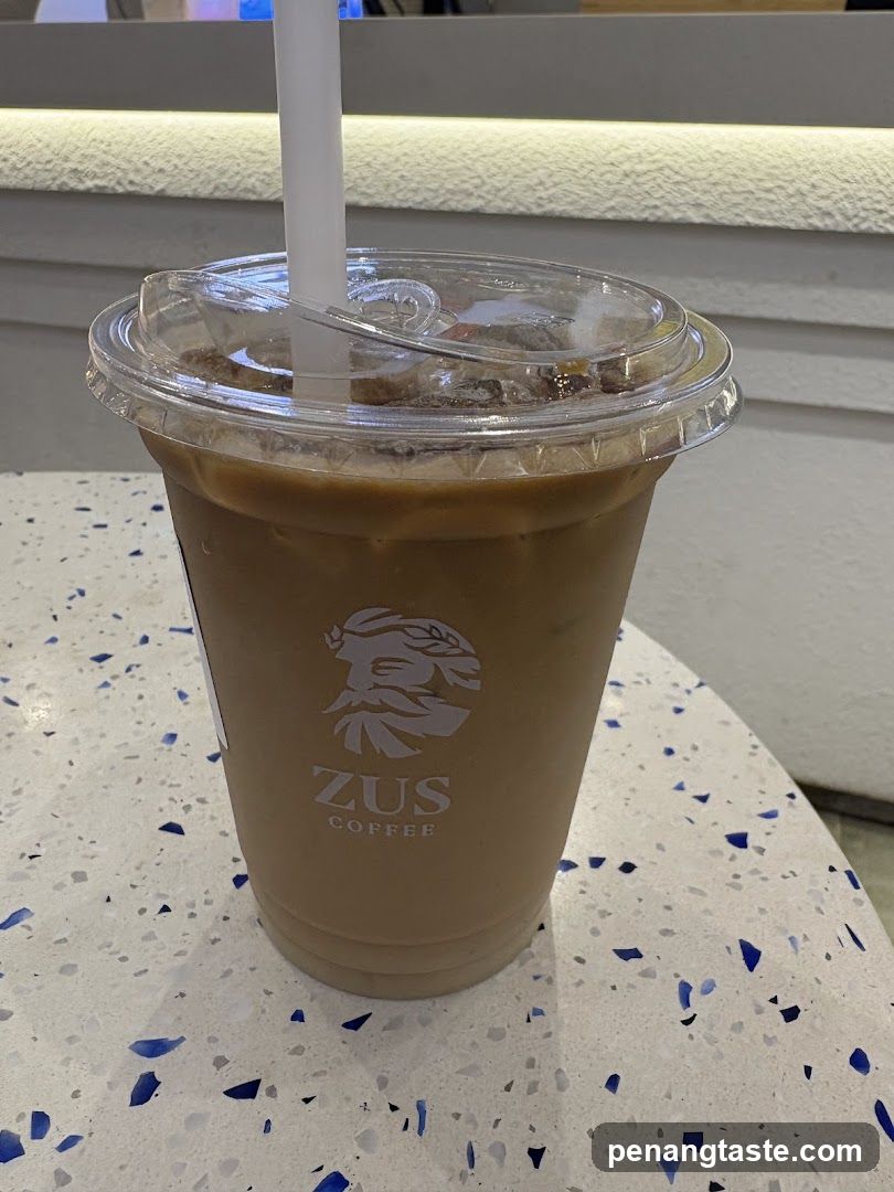 Iced Coffee with ZUS Coffee Logo