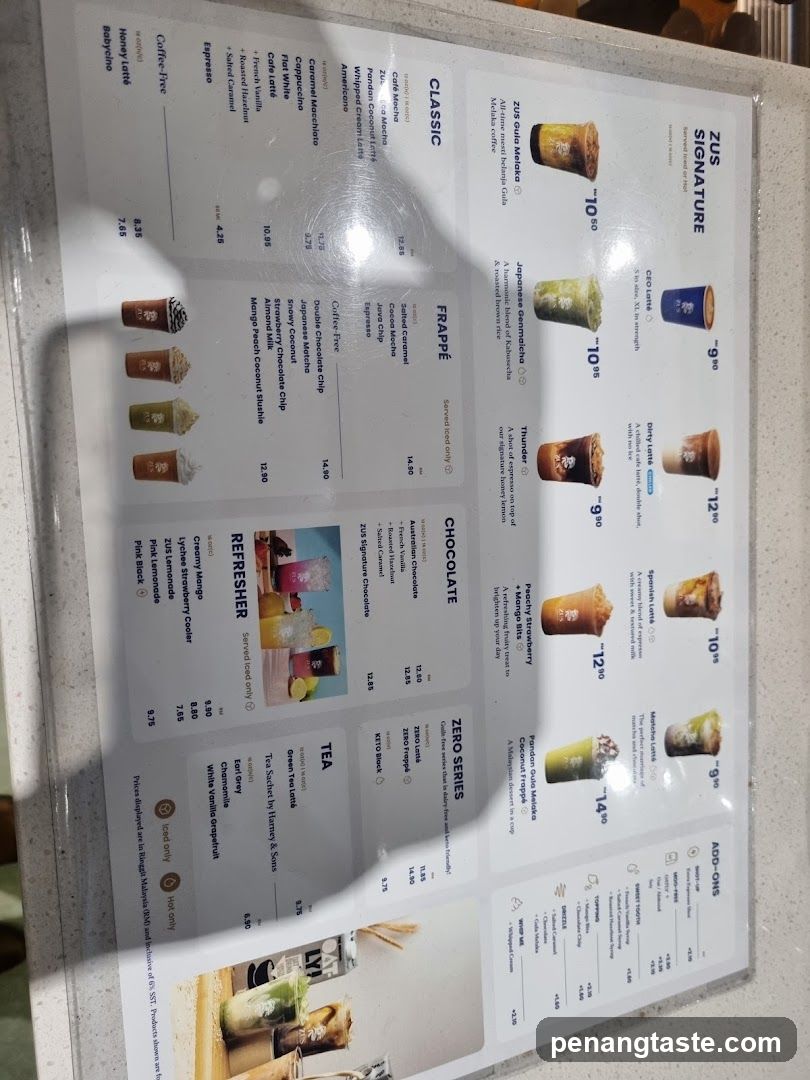 ZUS Menu