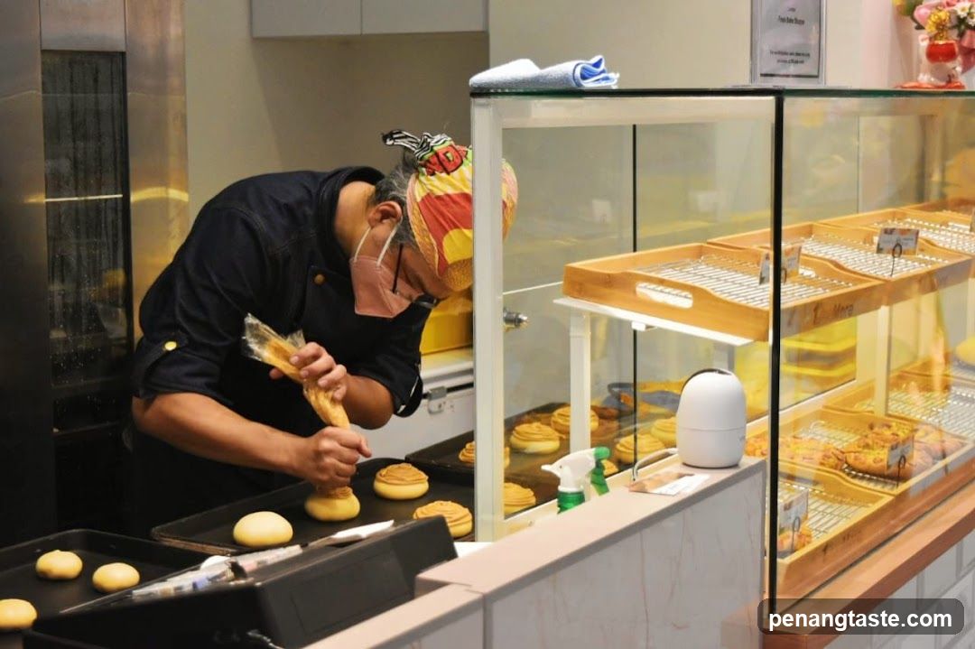 Baker Decorating Pastries