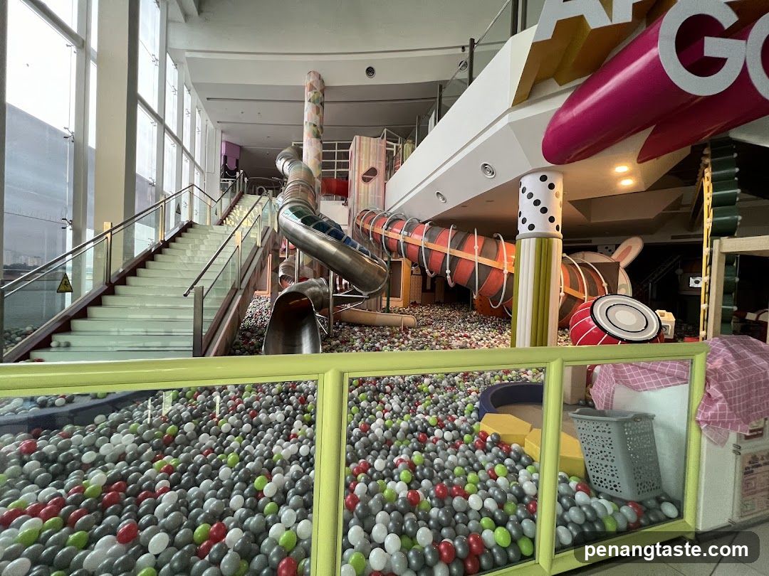 Indoor Playground with Ball Pit and Slides