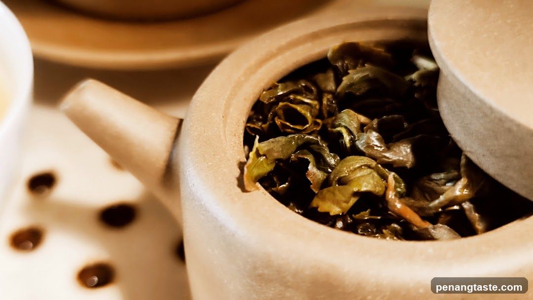 Tea Leaves in Teapot