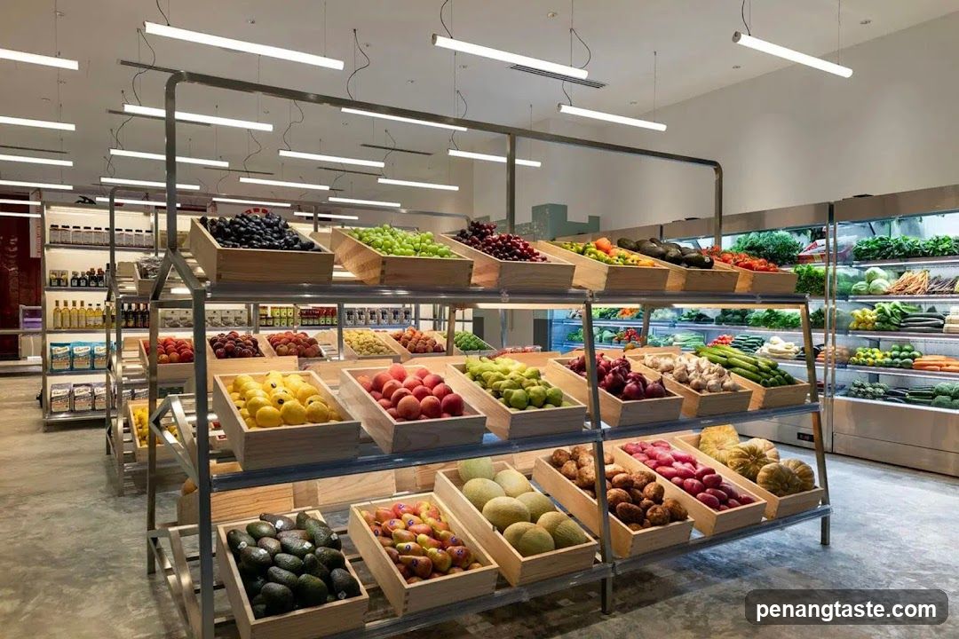 Grocery Store Produce Section