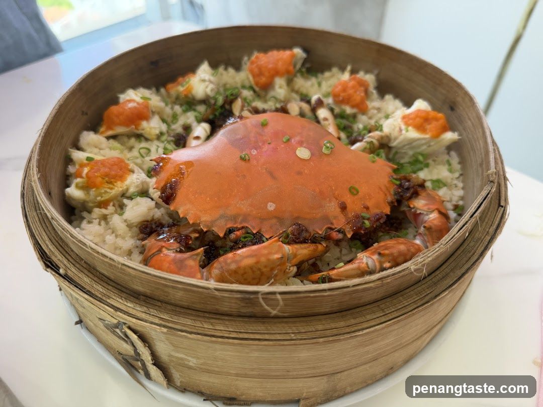 Steamed Crab with Rice