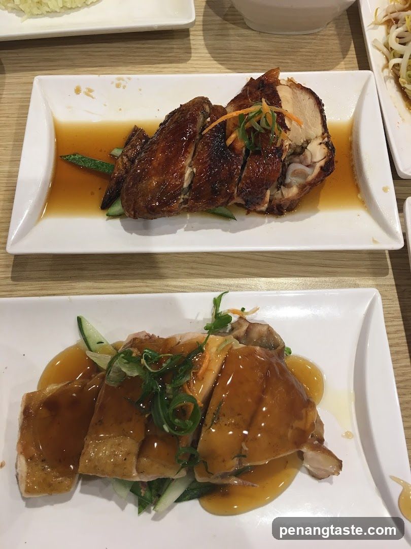 Dining Table with Roasted Chicken Dishes