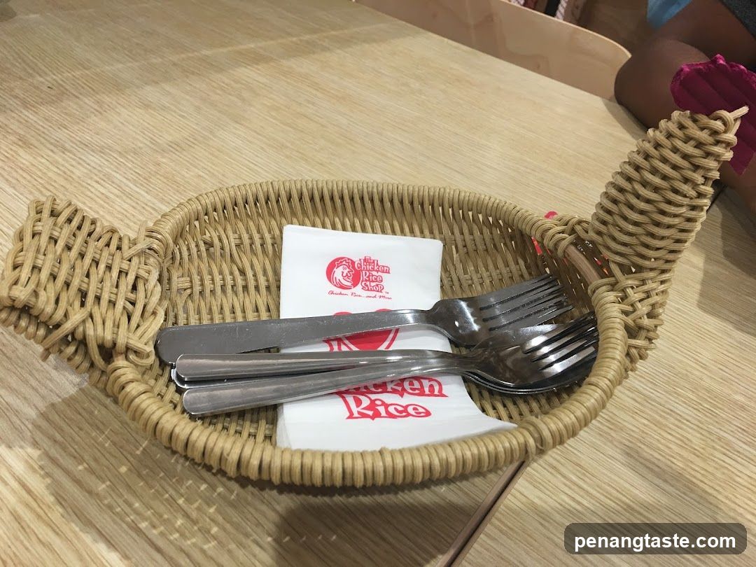 Table Setting at Chicken Rice Shop