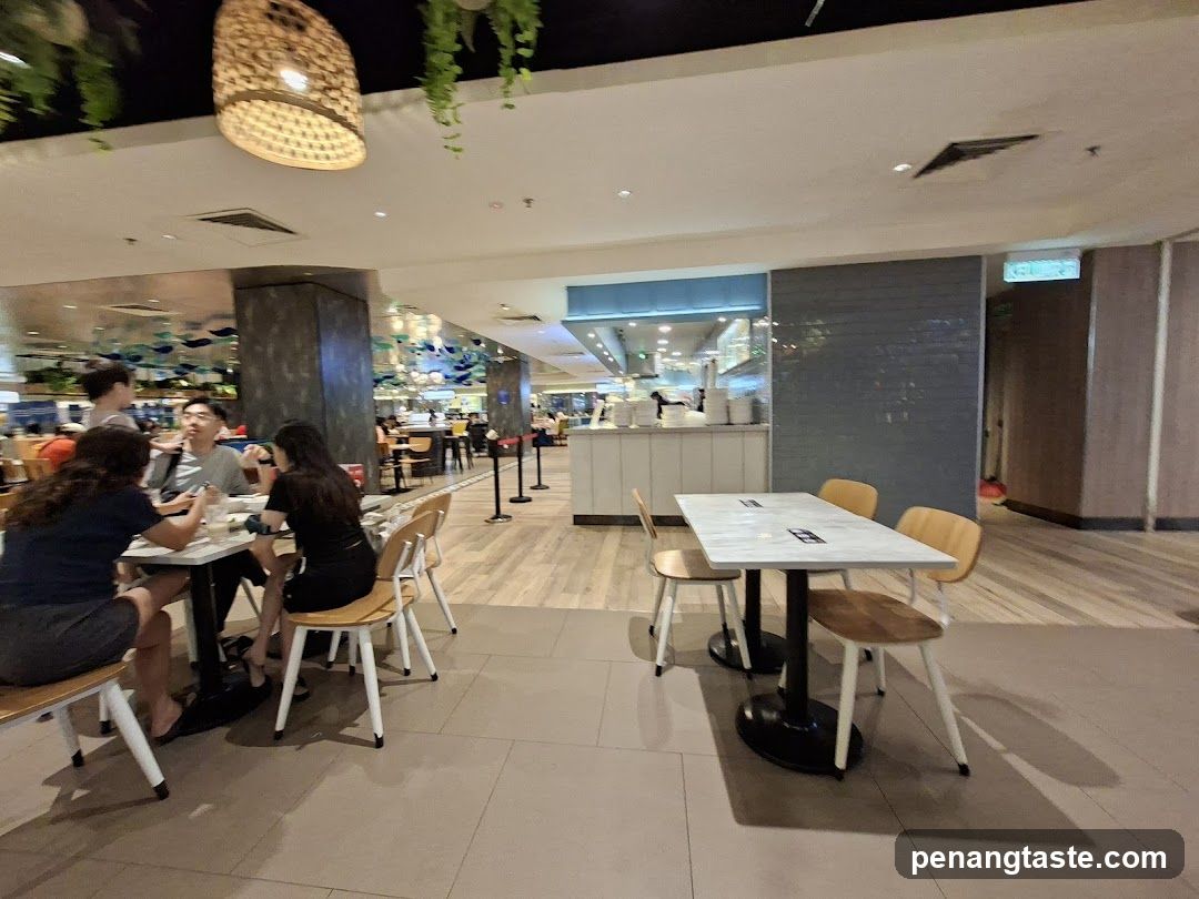 Restaurant Interior with Diners