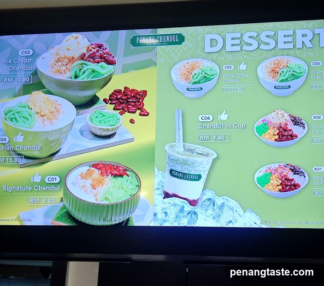 Dessert Menu