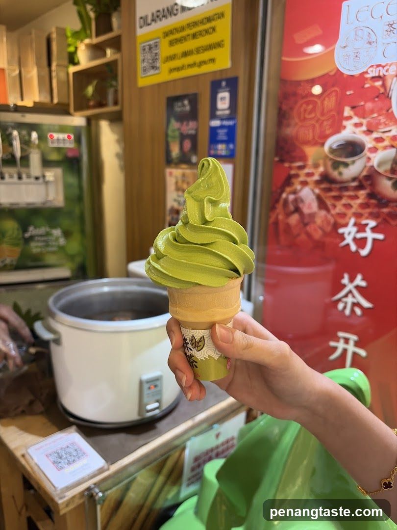 Matcha Soft Serve Ice Cream