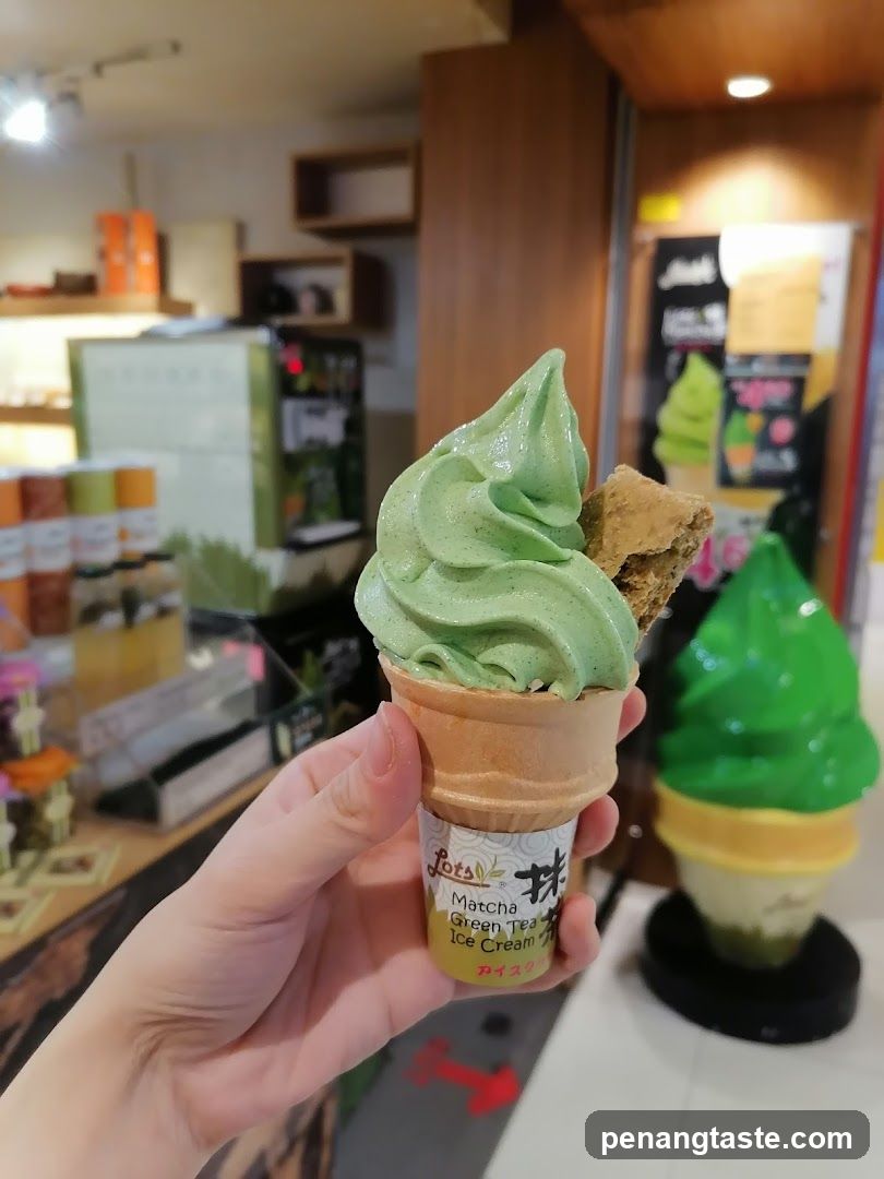 Matcha Green Tea Ice Cream Cone