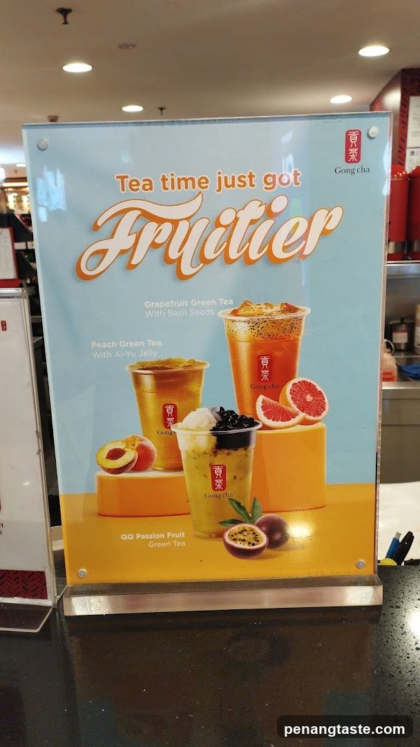 Gong Cha Fruit Tea Menu